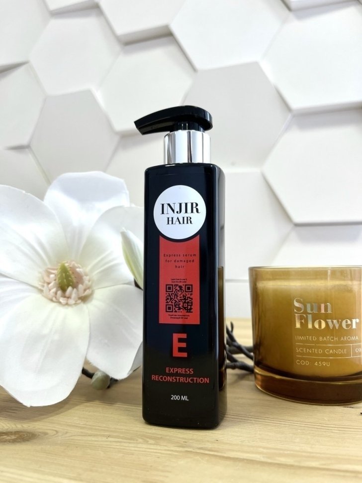 Сыворотка экспресс ухода для прямых волос Injir Hair E