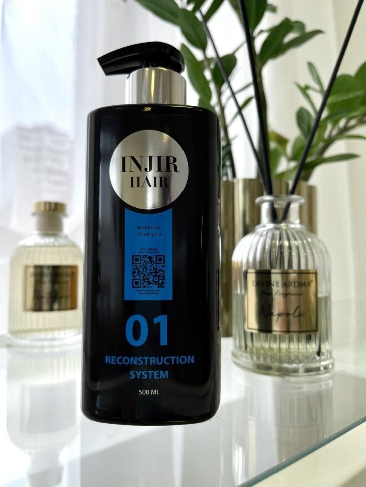 Injir Hair Reconstruction System #01 (micellar shampoo, мицеллярный шампунь)