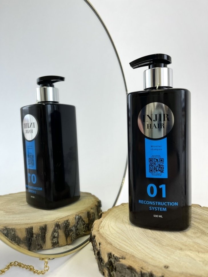 Injir Hair Reconstruction System #01 (micellar shampoo, мицеллярный шампунь)